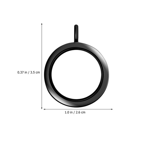 5 Pcs Photo Pendant Necklace Floating Frame Locket Design Charms - Picture 11 of 11