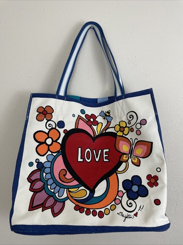 Brighton Power of Love Tote NWT Multicolor Canvas - Picture 6 of 8