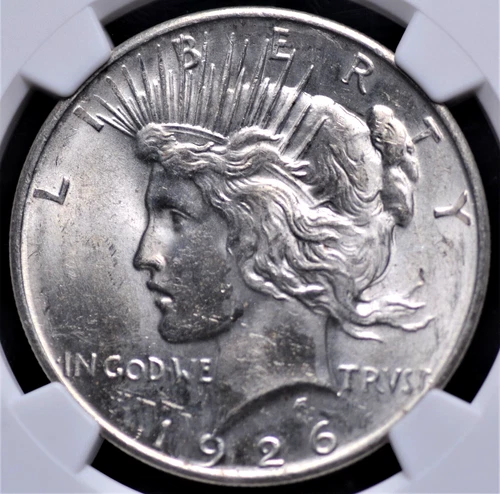 1926 D PEACE DOLLAR NGC MS 62 LUSTER, STRIKE, AND APPEAL OF A HIGHER GRADE AND A