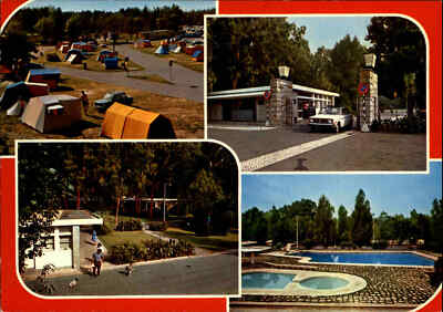 Motiv-AK CAMPING Campingplatz MONSANTO Lisboa Portugal Ansichtskarte AK ~1980