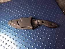 7" BLACK TACTICAL MILITARY FULL TANG FIXED BLADE NECK BOOT KNIFE w/ SHEATH