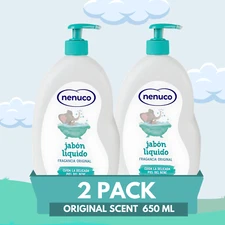 Nenuco Baby Body Wash –Original Scent, 21.9 fl oz, Dermatologist-Tested (2-Pack)