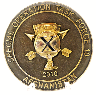 #ad Special Operation Task Force 10 Afghanistan Challenge Coin 1.65quot; Copper $20.00