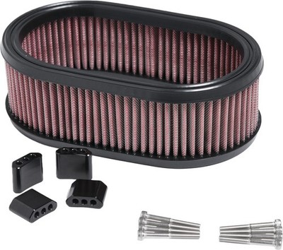 Kens Factory Hi Flow Air Filter Kit - Black Motorcycle Street Bike NXT-HIB
