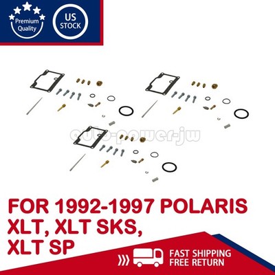 NEW Carburetor Repair Rebuild Kit For 92-97 Polaris XLT, XLT SKS, XLT SP