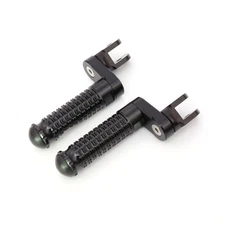 Black MPRO Front Foot Pegs 25mm Riser For Ducati Multistrada V2 S 22-24 23