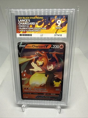 Pokémon TCG Lance's Charizard v SWSH133 Promo Ace 9
