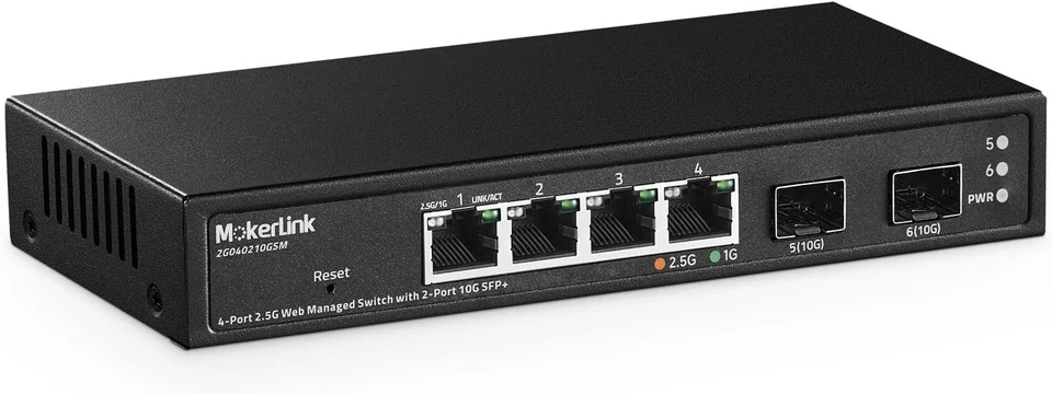 Fanless 4 x 2.5G Ethernet Switch with 10G SFP+ Ports for Seamless Connectivity - Image 3 of 4