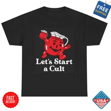 SALE Lets Start A Cult Funny Graphic T Shirt Sz S-5XL Unisex Cotton Tee Inspired