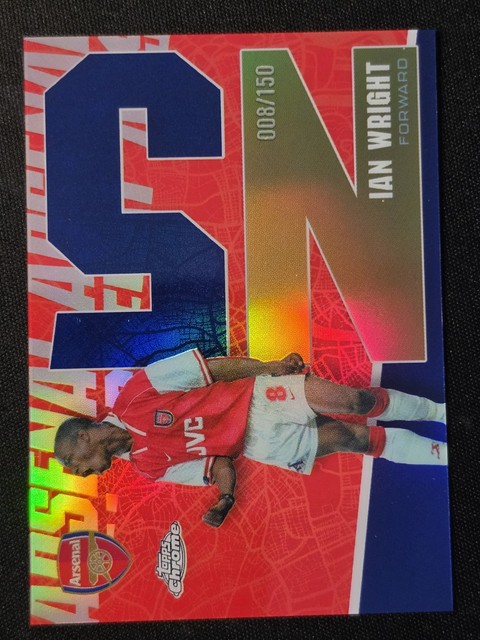 2025/26 Topps Chrome Arsenal Team Set - Ian Wright Blue /150 #8 N5