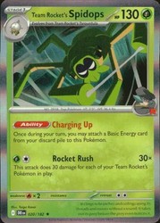 Team Rocket's Spidops 020/182 Destined Rivals Holo Rare