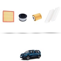 Hoffcar Set Service - 4 Filter FüR Peugeot Rifter (K9) 1.5 Bluehdi 75Kw Von 20