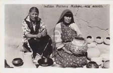 Native American - Maria & Julian Martinez Potter RPPC Photo Postcard COPY