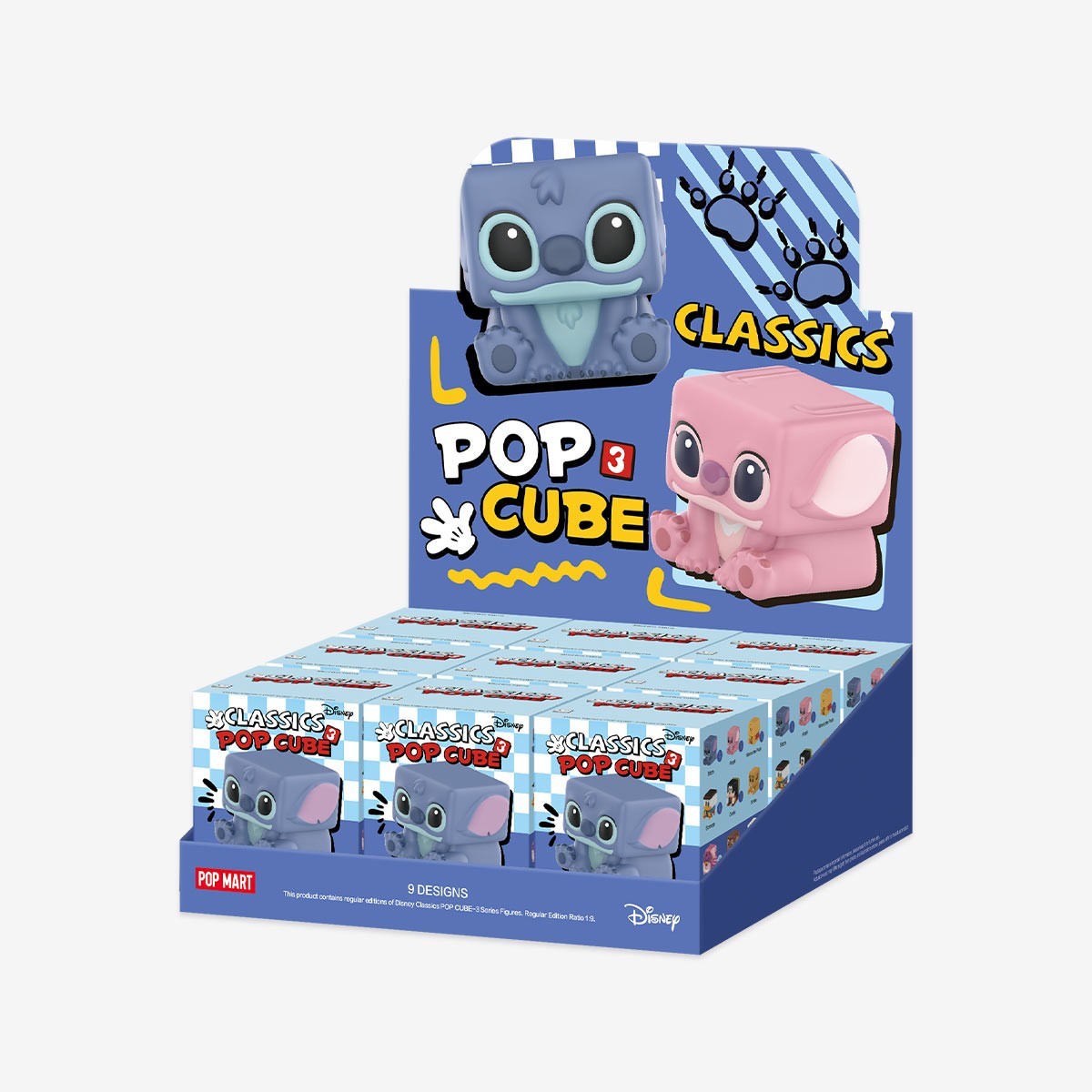 Pop Mart Disney Classics Pop Cube-3 Series Figure Whole Set (9 pieces)