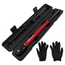 NEW Heavy Duty Torque Wrench 3/8" Drive Vanadium 10-80 Ft-Lb & Storage Case