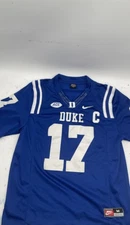Nike Team Duke University Football Jersey Stitched Daniel Jones Blue Size M