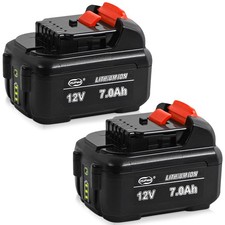 2Pack 12V 7.0Ah 12Volt Max Lithium-ion Battery For DeWalt DCB127-2 DCB120 DCB121