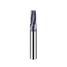 1/16-27 NPTF Solid Carbide Thread Mill - TiAlN Coated - Full Form USA Made