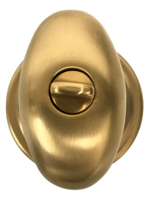 Baldwin 5225.033 ENTR Entry Egg Knob Set - Vintage Brass