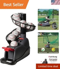 Angle Adjustable Soft Toss Machine for Regulation Baseball - No Power Supply