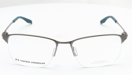 Under Armour UA 5047/G ZOG Matte Ruthenium Teal Mens Eyeglasses Frames 54-17-140 - Picture 2 of 7