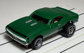 NOS Model Motoring Green Camaro SS w/Aurora T Jet clean serviced chassis Video