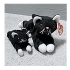Vintage  Ty Beanie Babie Zip, Retired w/ gen 4/3 tags. PVC beads.  + Mini Zip