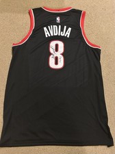 DENI AVDIJA SIGNED AUTOGRAPHED PORTLAND TRAILBLAZERS JERSEY TURBO NBA PROOF