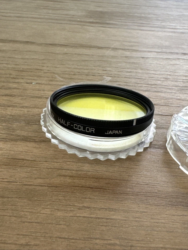 New Vintage HOYA 48mm Half YELLOW FILTER Japan Yellow Half Color/Clear - Image 3 of 4