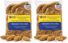 Birds LOVE Millet Tips  Tails Bird Treat 2 Pack Parakeet Cockatiel Natural Food