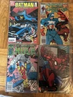 Vintage Comic Book Lot Batman #408 Hulk #361 Spider-Man #323 and Spider-Man Foil