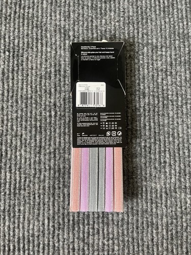 Nike Headband 6 Pack Hair Bands Colorful Silicone Non-Slip Grip NEW - Picture 3 of 5