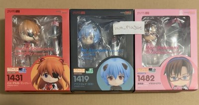 Evangelion Asuka Langley Rei Ayanami Mari Makinami Plugsuit Nendoroid Figure