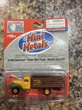 41/46 Chevrolet Stake Bed Truck Dekalb Seed Co. 1/87 Mini Metals 30351