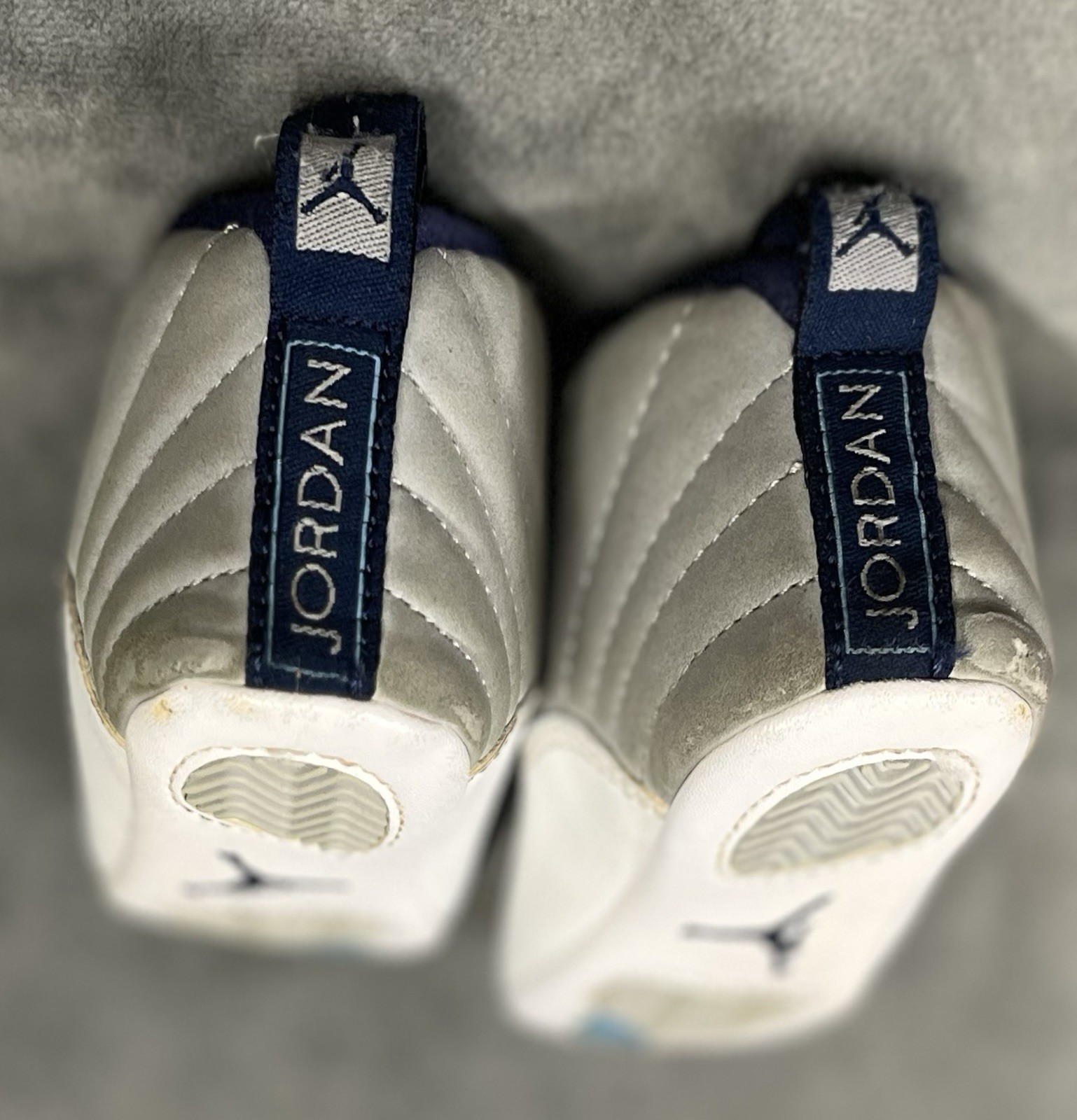 PONY Scarpe culla bambino Air Jordan 12 sneakers retrò fondo morbido 378139 007 taglia 3C