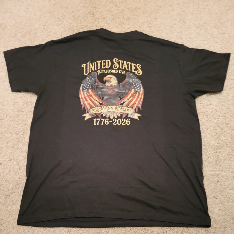 T Shirt 250th USA 1776-2026 United States Flag navy air force American Eagle 4th