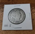 New Listing1906 s 90% silver circulated Barber half dollar
