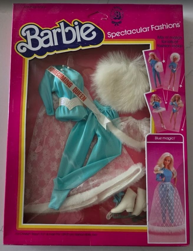 1983 Vintage Spectacular Fashions Barbie Blue Magic Fashion NRFB #7216