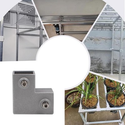 8 PCS For 3-Way T-Shaped Square Tube Connectors For DIY Projects
