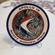Adesivo NASA APOLLO 15 SCOTT BEEN IRWIN modulo lunare Falcon 1971 Moon Landing