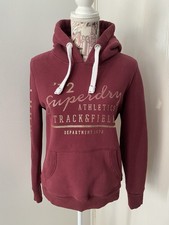 Superdry Track  Field Hoodie Burgundy Size XS/S Excellent Condition