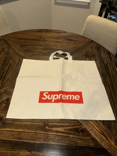 Supreme ExtraLarge 25 pouces shopping tissé polypropylène boîte réutilisable logo authentique