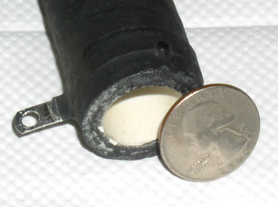 80 Вт 80 Вт ВАТТ DALE ПИТАНИЯ РЕЗИСТОР ФИКТИВНЫЙ ТЕСТ НАГРУЗКИ .5 ОМ ПРОВОЛОЧНАЯ КЕРАМИКА 10% - Изображение 3 из 4