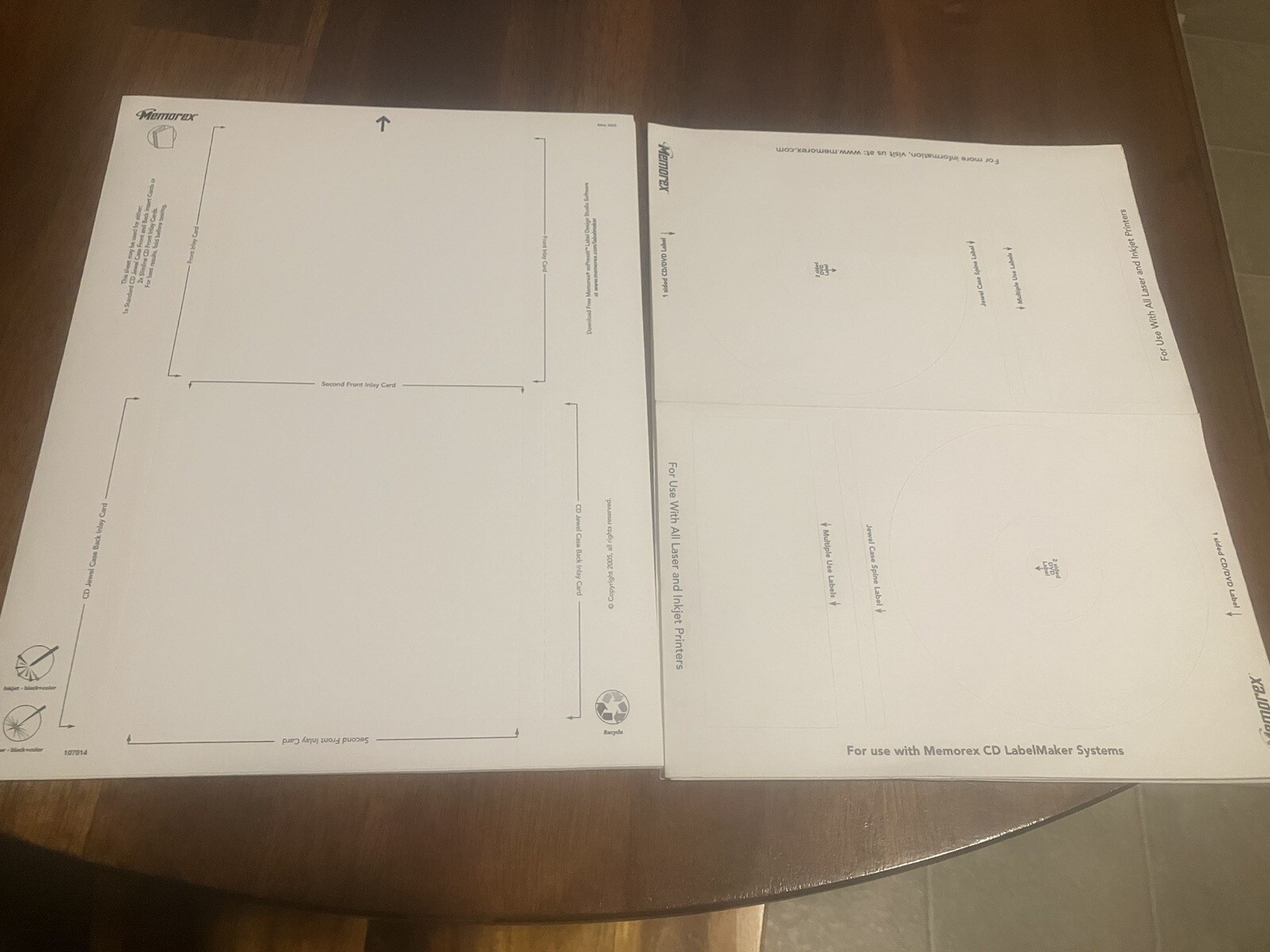 Large Lot Printable Memorex & Avery CD Jewel Case Inserts And CD/DVD Labels eBay