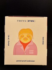 NIB Thinx BTWN Teen Period Cotton Underwear Shorty Panties, Red, SIZE 9-10 NWT