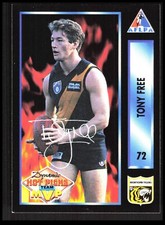 AFL 1994 AFLPA Dynamic Hot Picks Richmond Tony Free 72/125 Football CB-1-4-B-28