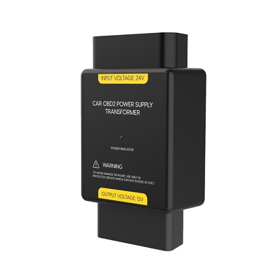 OBDII 24V to 12V Konverter OBD2 Power Supply Transformer Converter Car Truck Bus