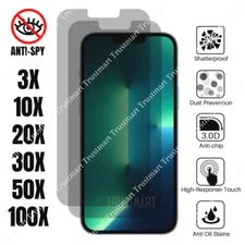 Wholesale Anti-Spy Tempered Glass Privacy Screen Protector For iPhone 12 13 Pro