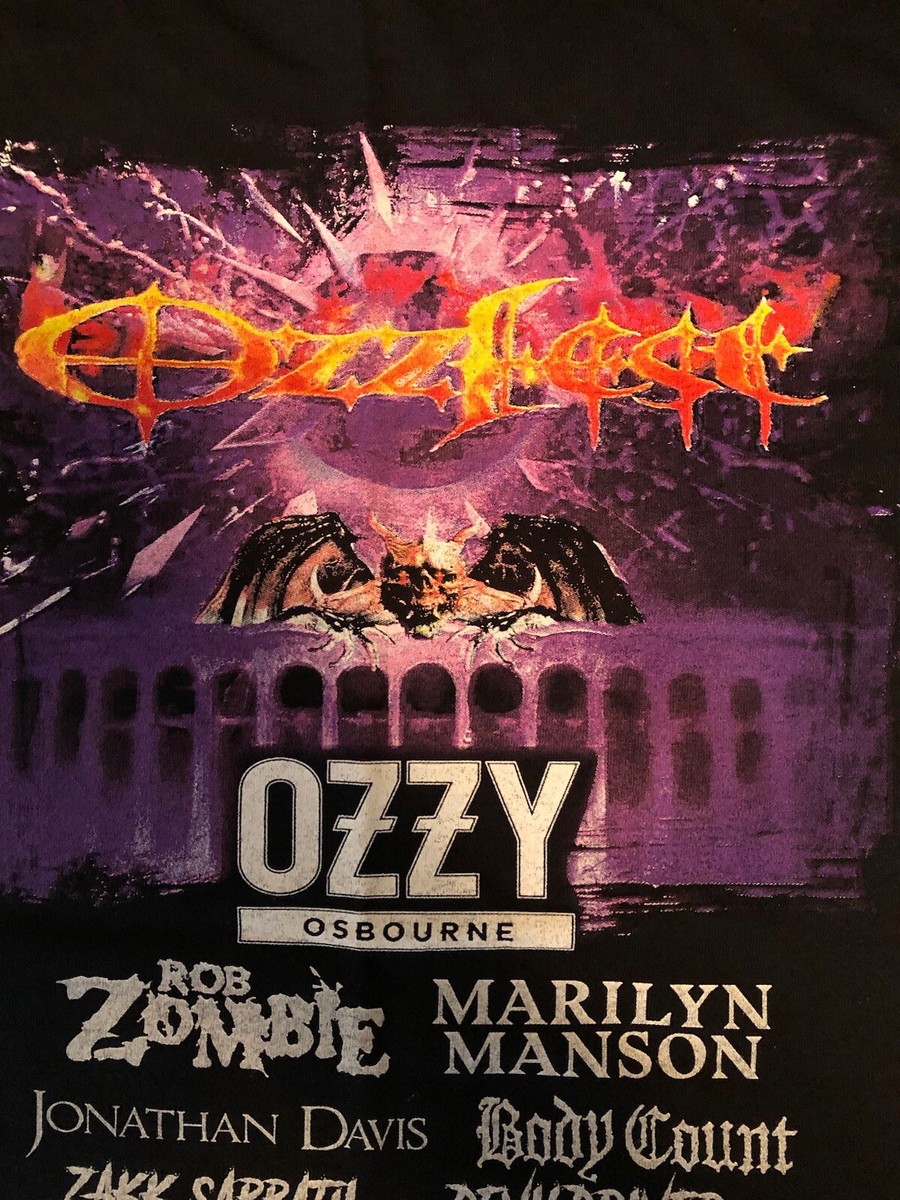 OZZY OSBOURNE NO MORE TOURS 2 Tour The Forum Show L Size | eBay