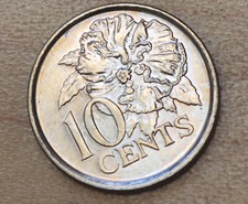 2008 Trinidad & Tobago 10 Cents Hibiscus